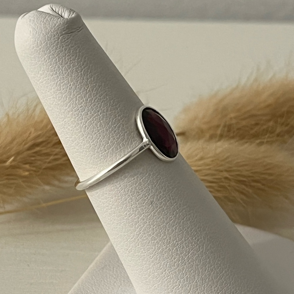 925 Solid Sterling Silver Minimal Stacking Ring R… - image 2